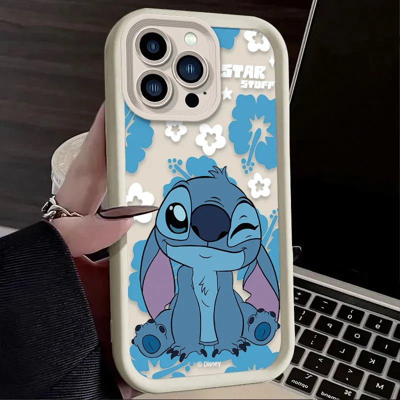Disney Stitch Cartoon Phone Case for iPhone