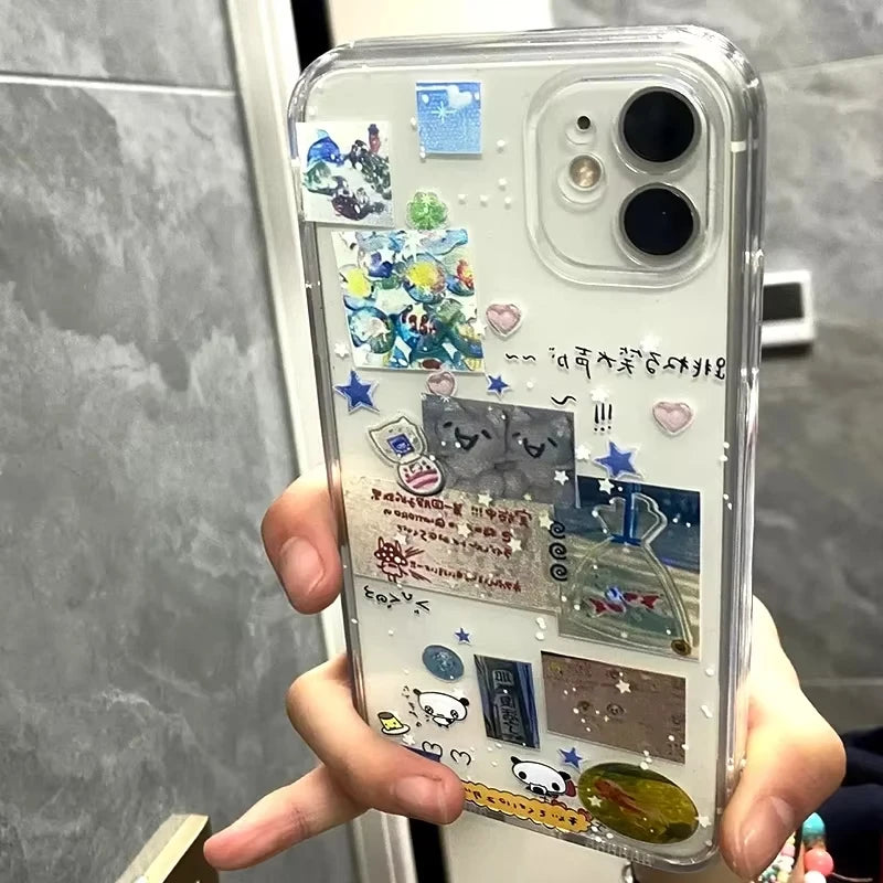 Newspaper Goldfish Y2K Phone Case