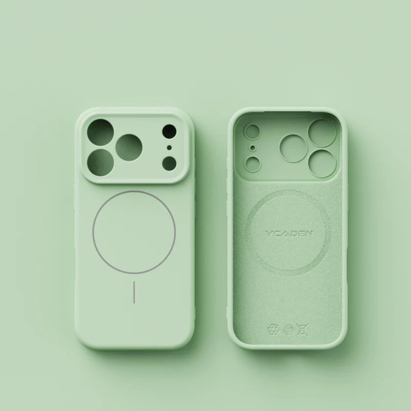 Original Liquid Silicone For Magsafe Soft Phone Case New