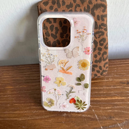 Cute Pressed Real Dried Flowers Phone Case