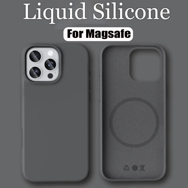 Luxury Liquid Silicone For Magsafe Phone Case New