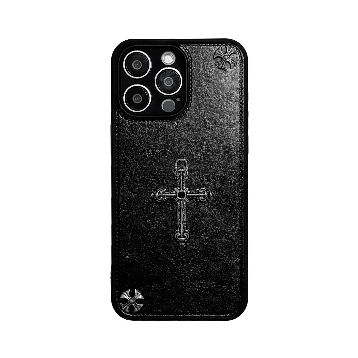 Luxurious Three-dimensional Cross Kroxin PU Leather Printed Grand Phone Case New