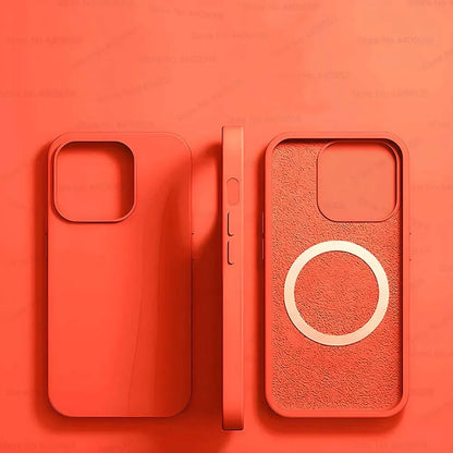 Magsafe Liquid Silicone Magnetic iPhone Case