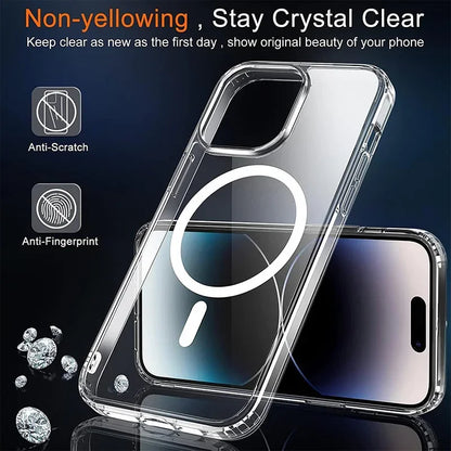 Original Magnetic Wireless Charge Transparent Phone Case