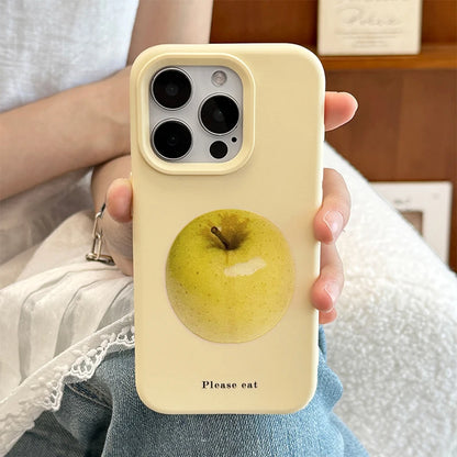 Ins Tomato Pomegranate Muffin Chair Apple Soft Silicone Phone Case