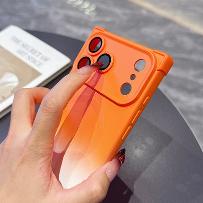 Rectangular Wireless Charge Magnetic Gradient Phone Case