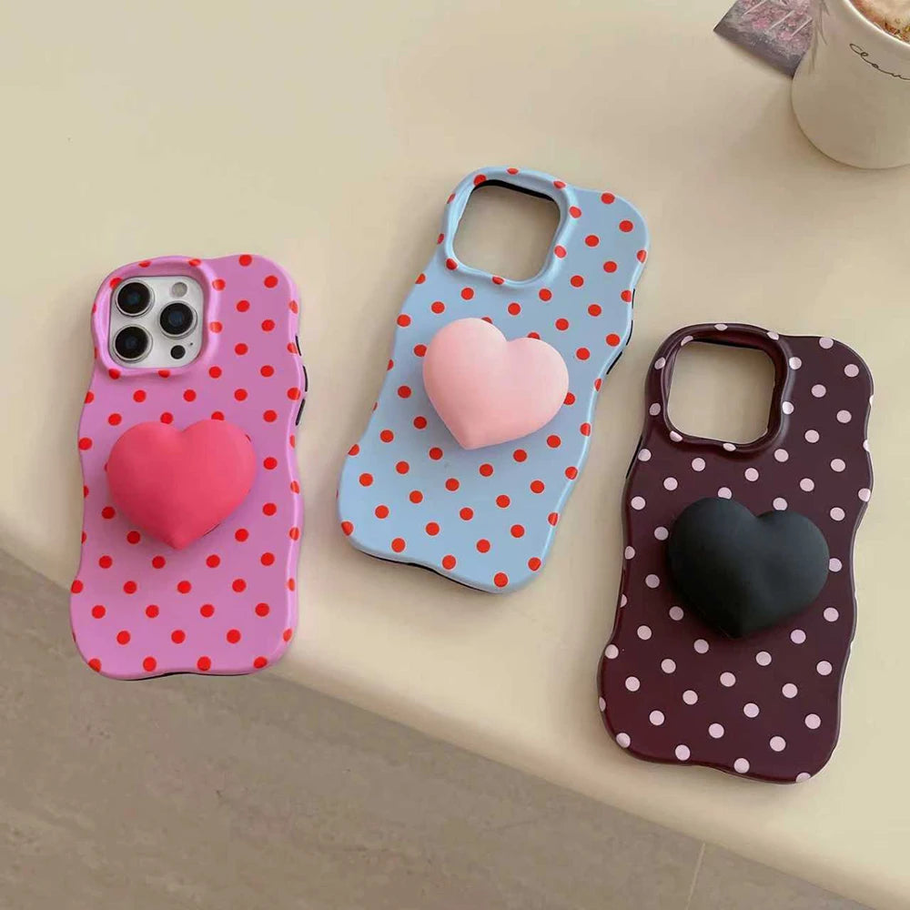 2 IN 1 Polka Dot Phone Case