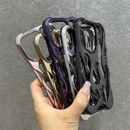 Ins Fashion Hollowed Flame Pattern Phone Case