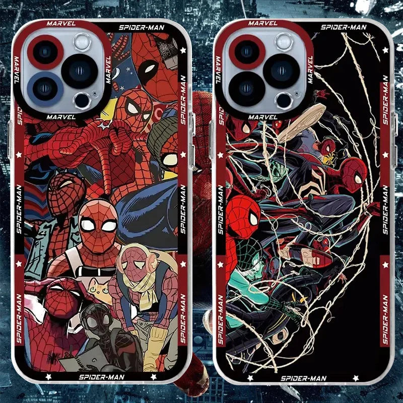 Marvel Spider-Man Clear Silicone iPhone Case