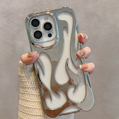Ins Fashion Hollowed Flame Pattern Phone Case