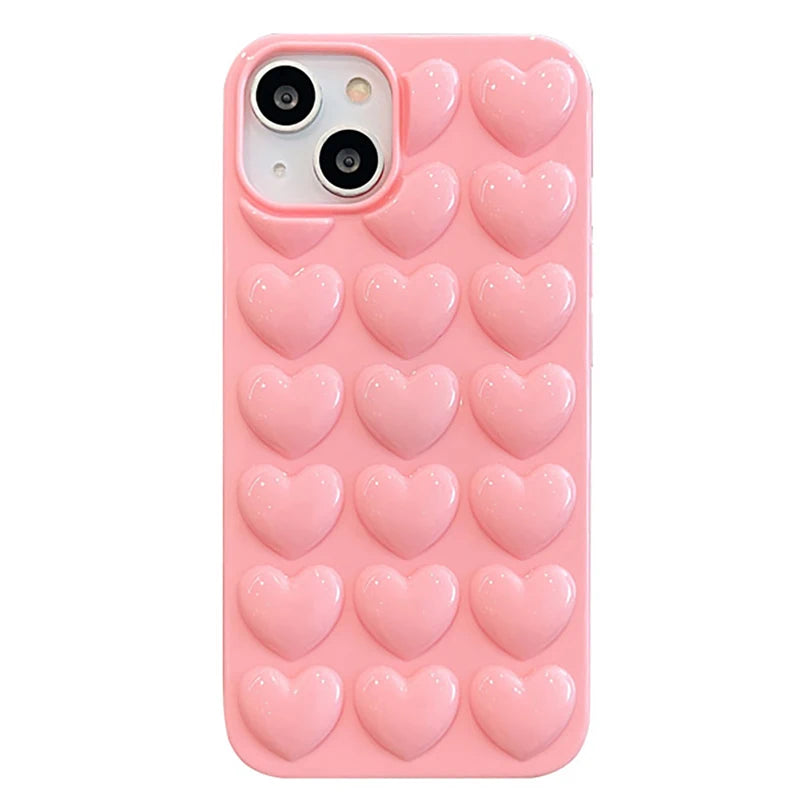 Cute 3D Love Heart Phone Case