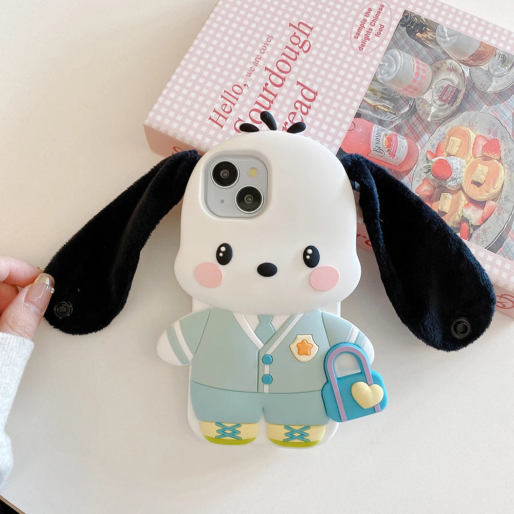 Funny 3D Cartoon Dog Phone Case