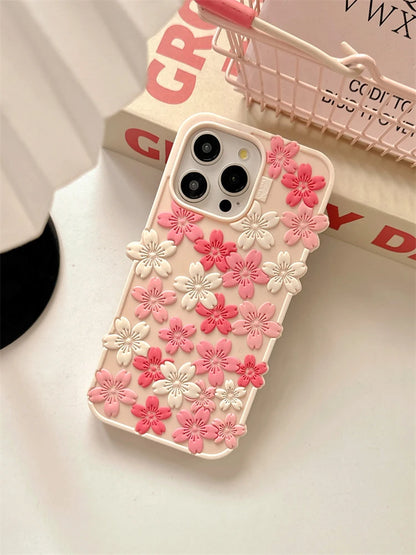 Beautiful Cherry Blossom Soft Silicone Phone Case
