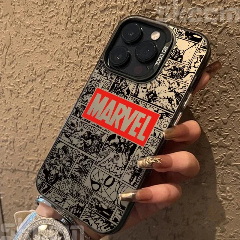 Marvel Logo Phone Case Spiderman Ironman