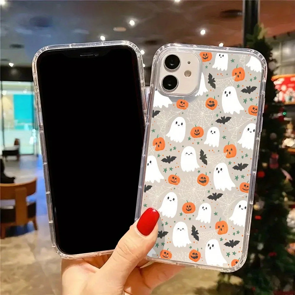 Spooky Pumpkin Transparent Phone Case Phone