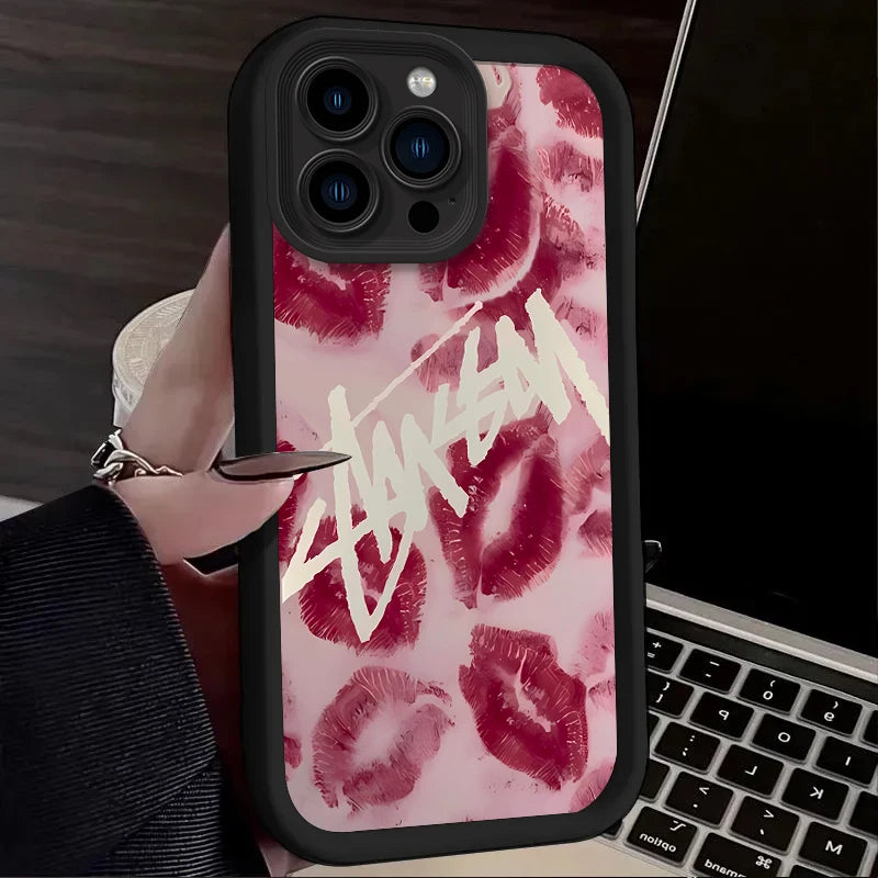 Sexy Red Lips Fashion Phone Soft Phone Case