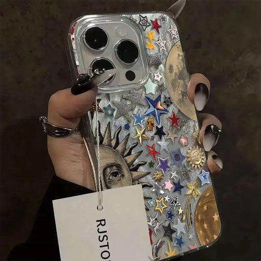 Ins Korean Lovely Star Cute Sun Shining Phone Case