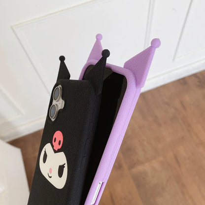 Japan Ins Cute 3D Cartoon Kuromi Phone Case