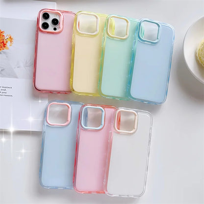 Candy Color Jelly Transparent Shockproof TPU Phone Case New