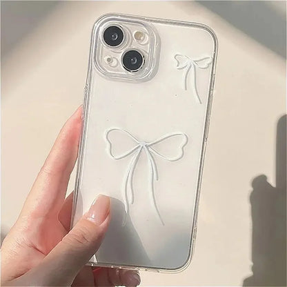 Cute Bow Love Cartoon Soft Silicone Phone Case