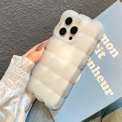 Clear 3D Block Lattice Phone Case