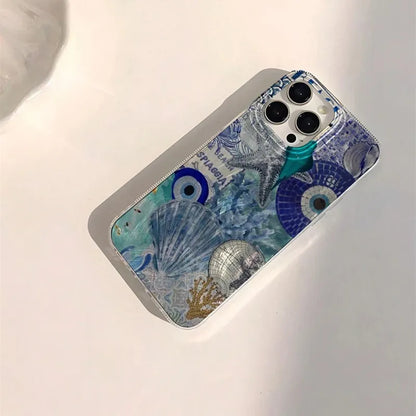 Evil Eye Butterfly Collage Chiffon Texture Phone Case