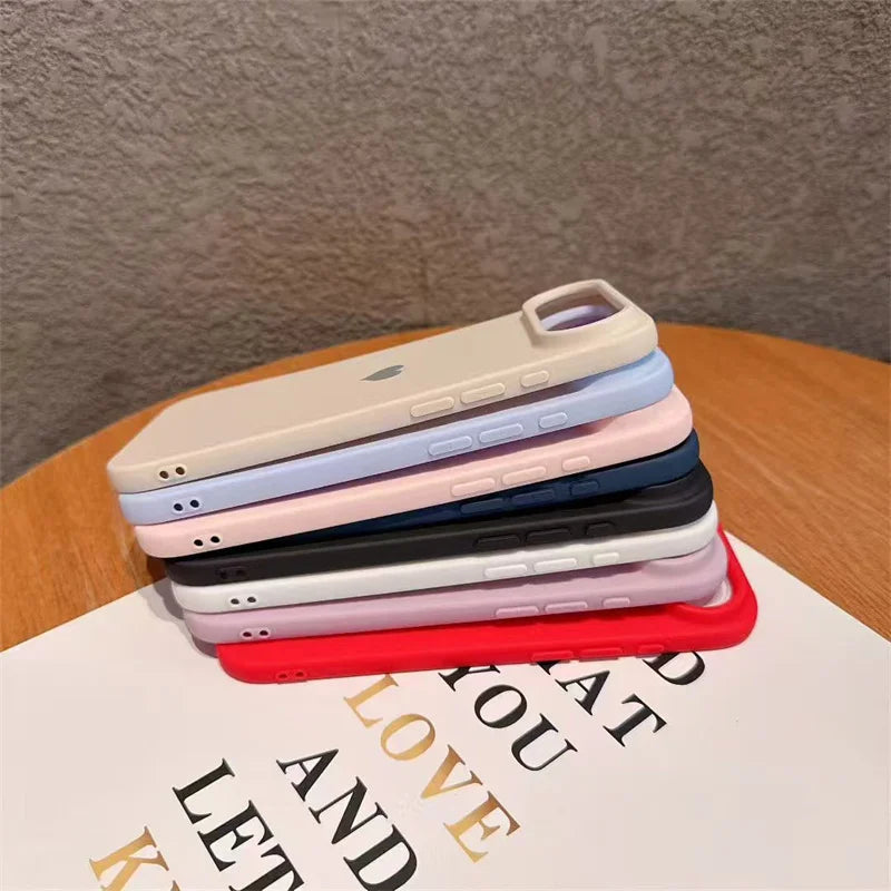 Candy Color Love Heart Phone Case