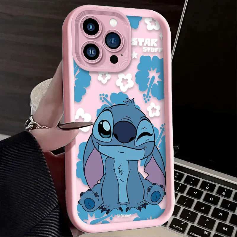 Disney Stitch Cartoon Phone Case for iPhone