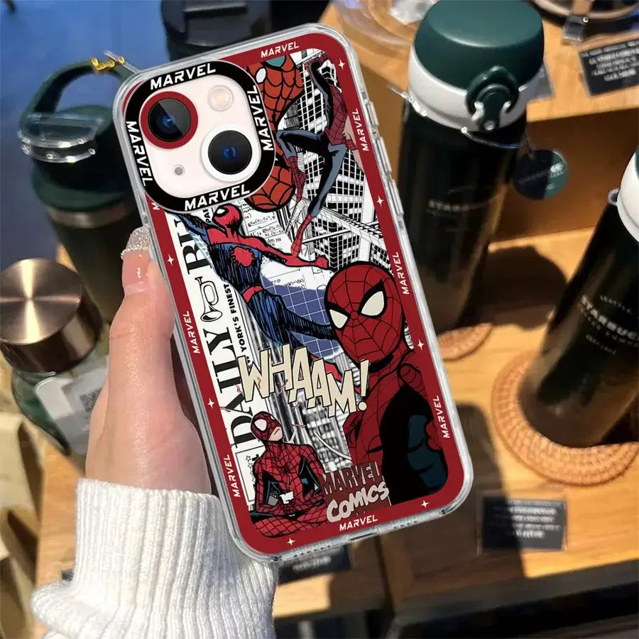 Marvel Spiderman Clear Soft iPhone Case