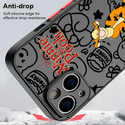Disney Winnie The Pooh Transparent Phone Case for iPhone