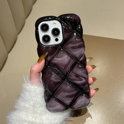 Gradient Glitter Grid Case Phone