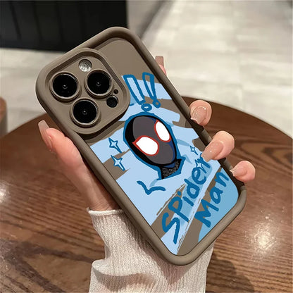 Cartoon Marvel Spiderman Couple Phone Case