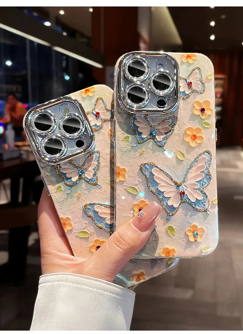 Butterfly Glitter Phone Case