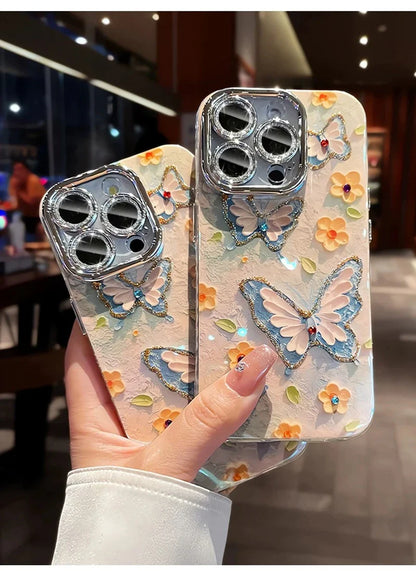 Butterfly Glitter Phone Case
