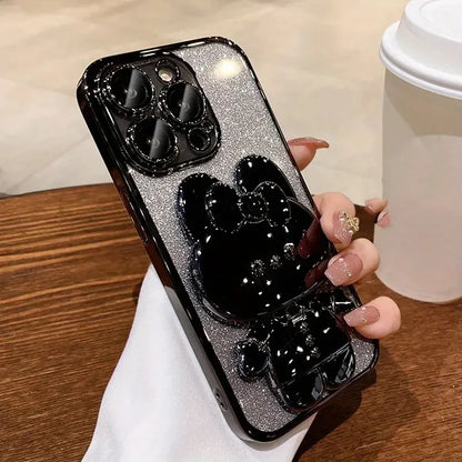 Quicksand Glitter Magnetic Stand iPhone Case