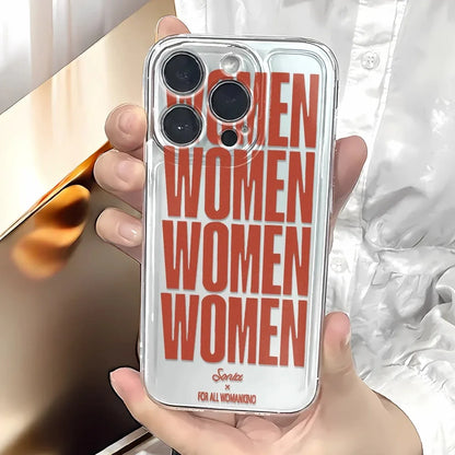Women Simple Luxury Clear Case Phone Case