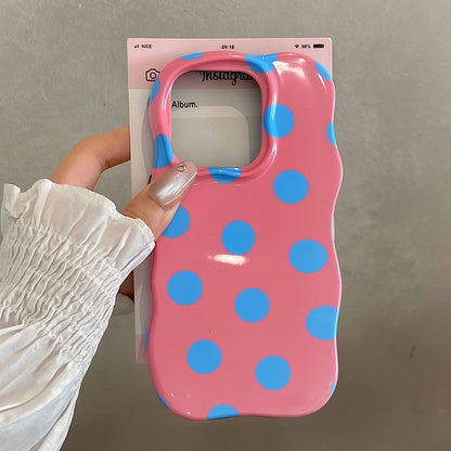 Cute Glossy Polka Dots Phone Case