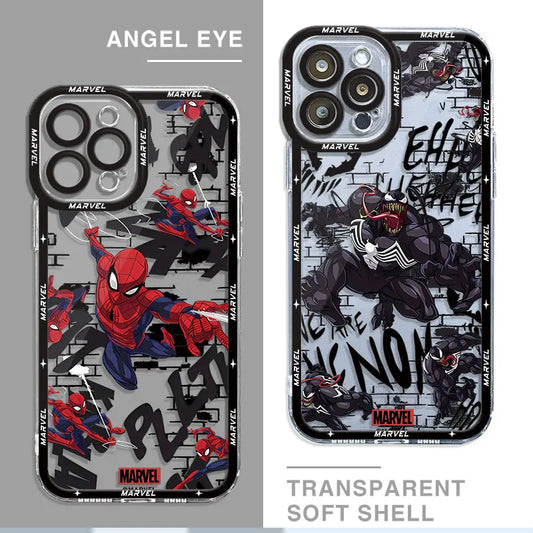 Marvel Venom Spiderman Clear iPhone Case