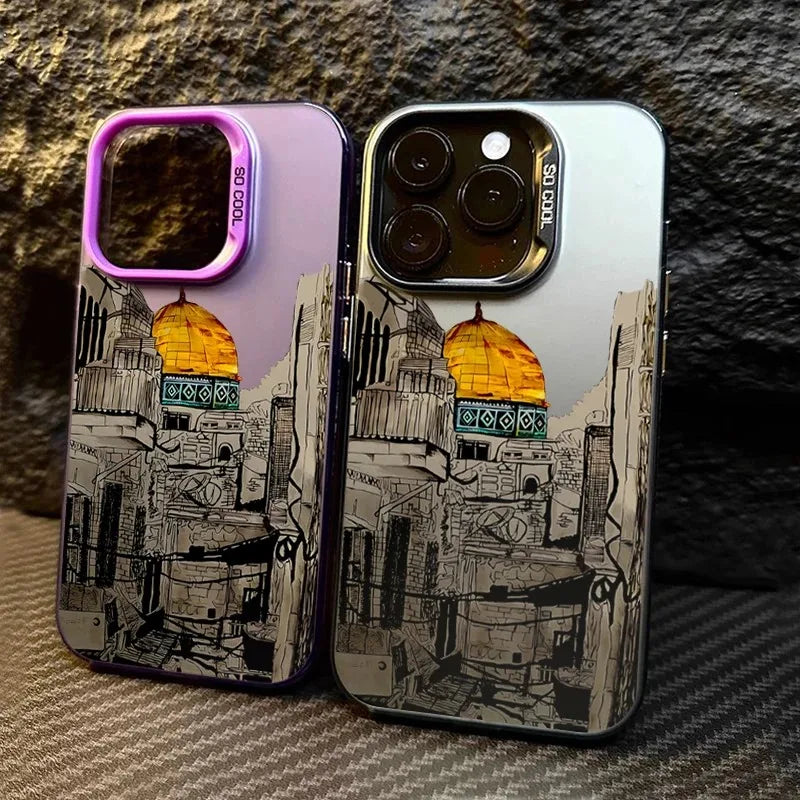 Building Silhouette Design Print Phone Case