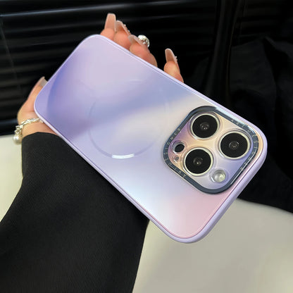 Phone Case Fashion Gradient Color Magnetic Charging