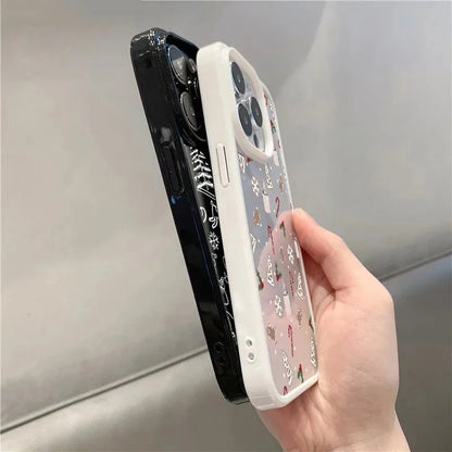 Cartoon Snowflake Christmas Tree Phone Case