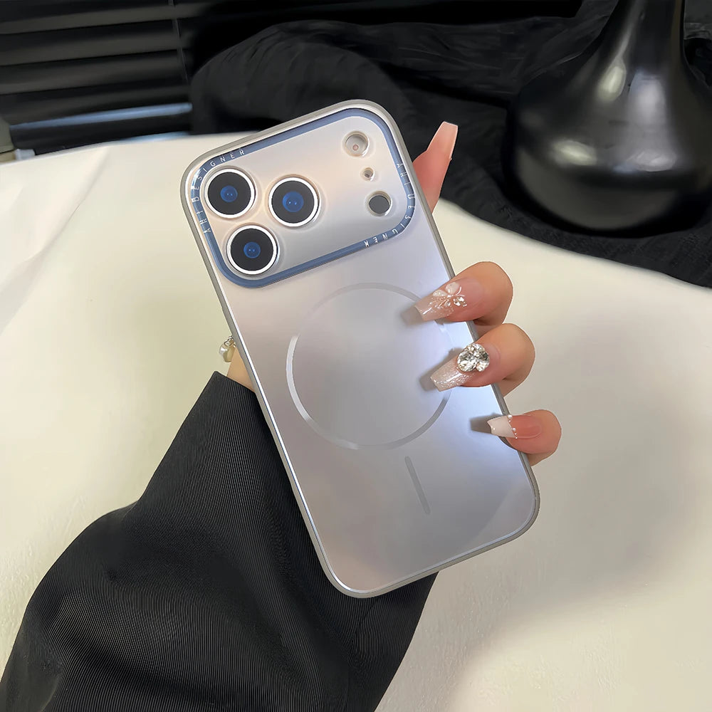 Phone Case Fashion Gradient Color Magnetic Charging