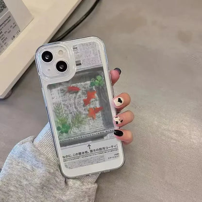 Newspaper Goldfish Y2K Phone Case
