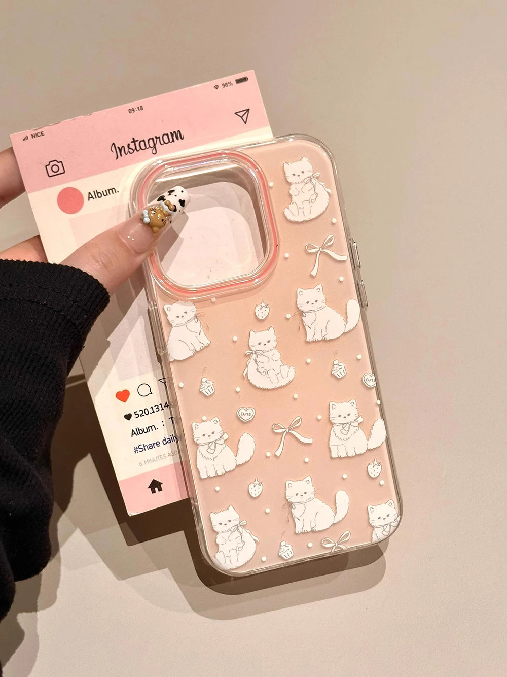 Lovely Cute Cat Silicone Phone Case