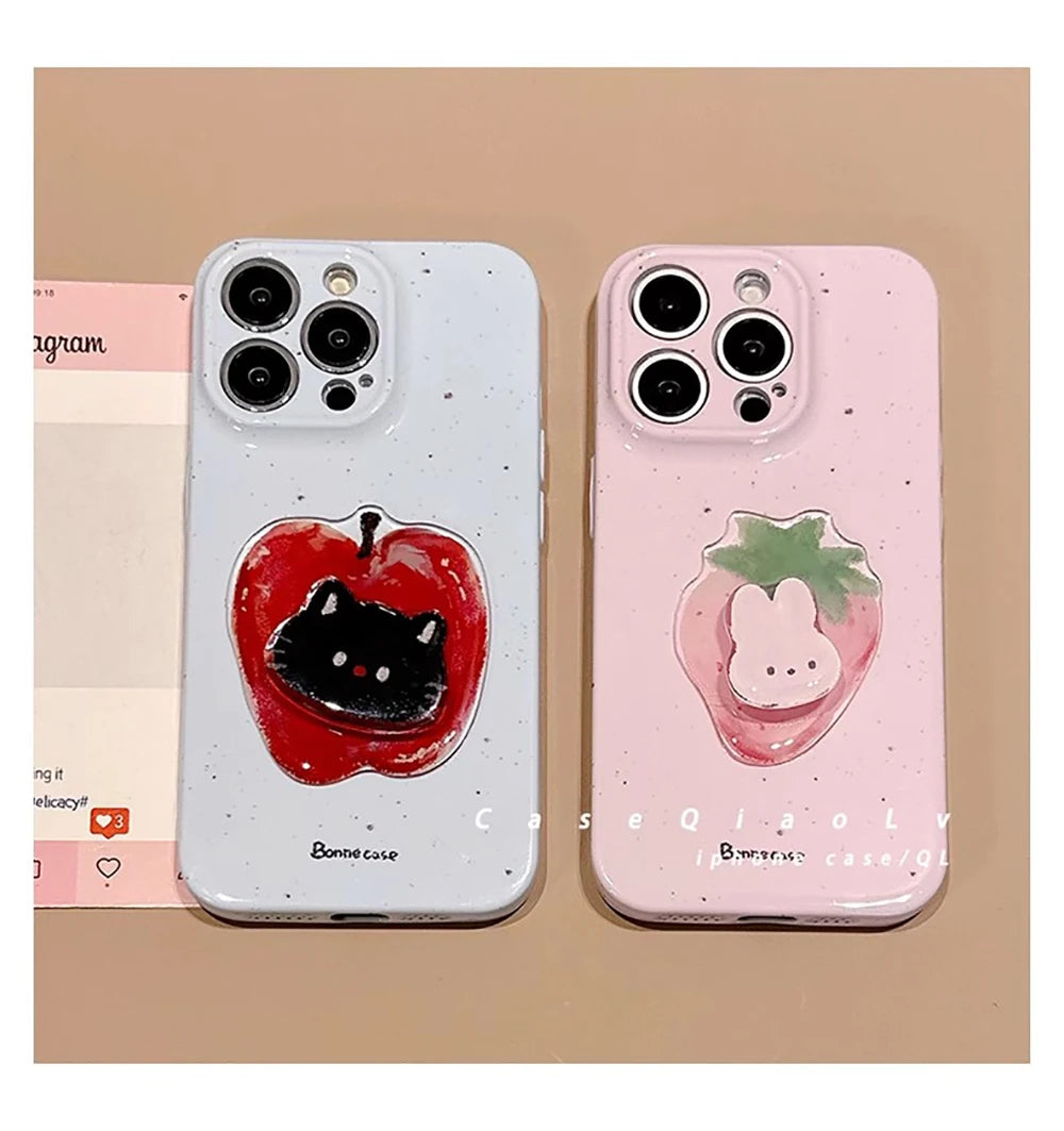 INS Cute Rabbit Cartoon Animals Phone Cases
