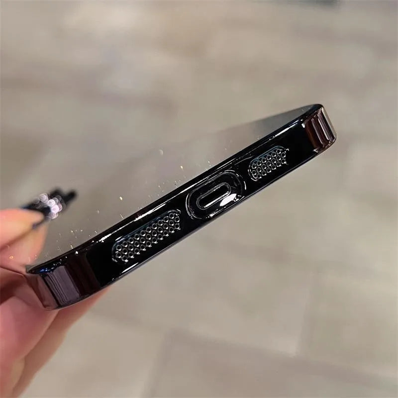 Luxury Plating Glitter Bling Transparent Phone Case