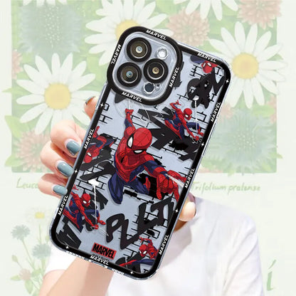 Marvel Venom Spiderman Clear iPhone Case
