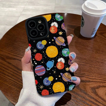 Colorful Planet Silicone Phone Case