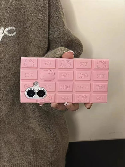 Cute Cartoon Hello Kitty Bear Chocolate Phone Cases