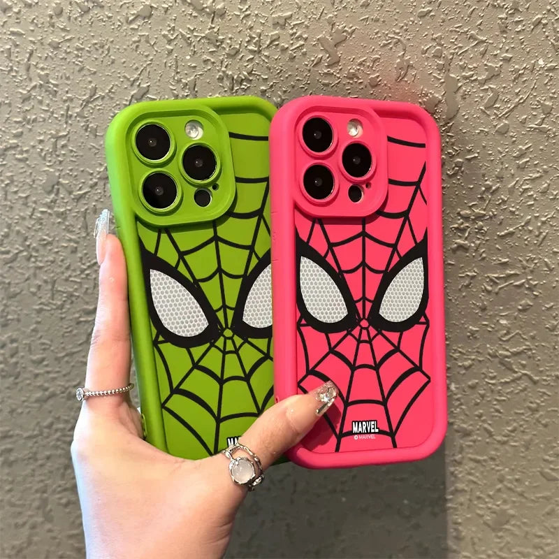 Cool Spider Man Plain Multistep TPU Soft Phone Case